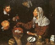 An Old Woman Cooking Eggs, Diego Velazquez
